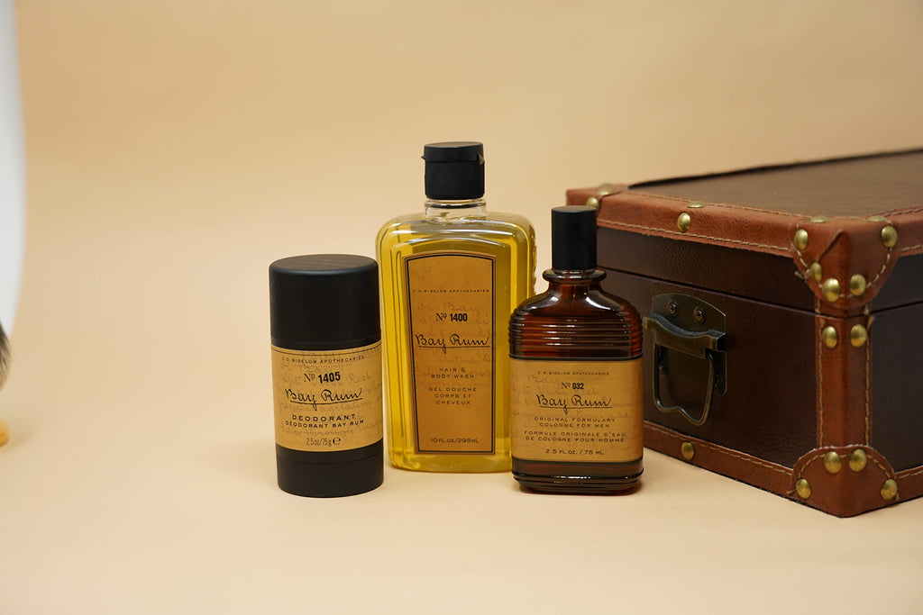 C.O. Bigelow Bay Rum Hair & Body Wash for Men – 2-in-1 Citrus Spice, Aloe Vera, 10 oz (Pack of 2)