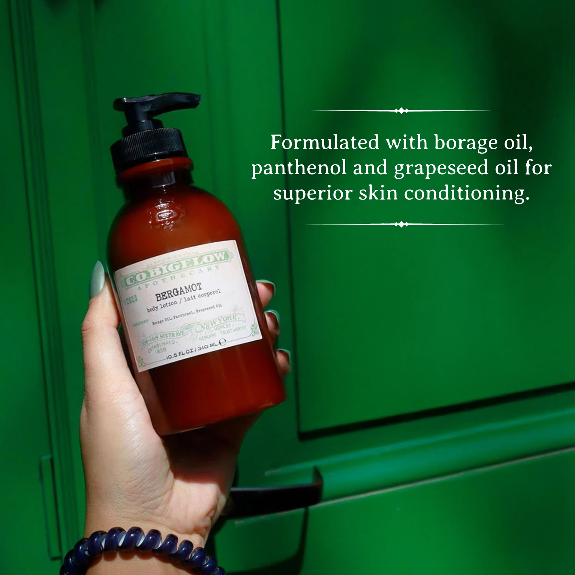 C.O. Bigelow Bergamot Body Lotion | Iconic Collection Moisturizing Lotion with Shea Butter, Borage Oil & Grapeseed Oil (10.5 oz)