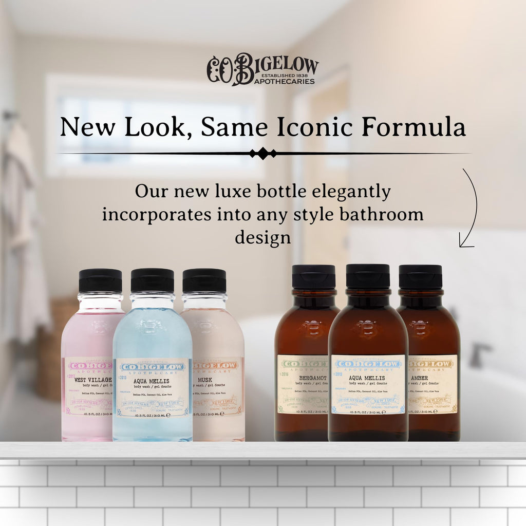 C.O. Bigelow Bergamot Body Wash – Moisturizing with Coconut Oil & Aloe Vera | Iconic Collection