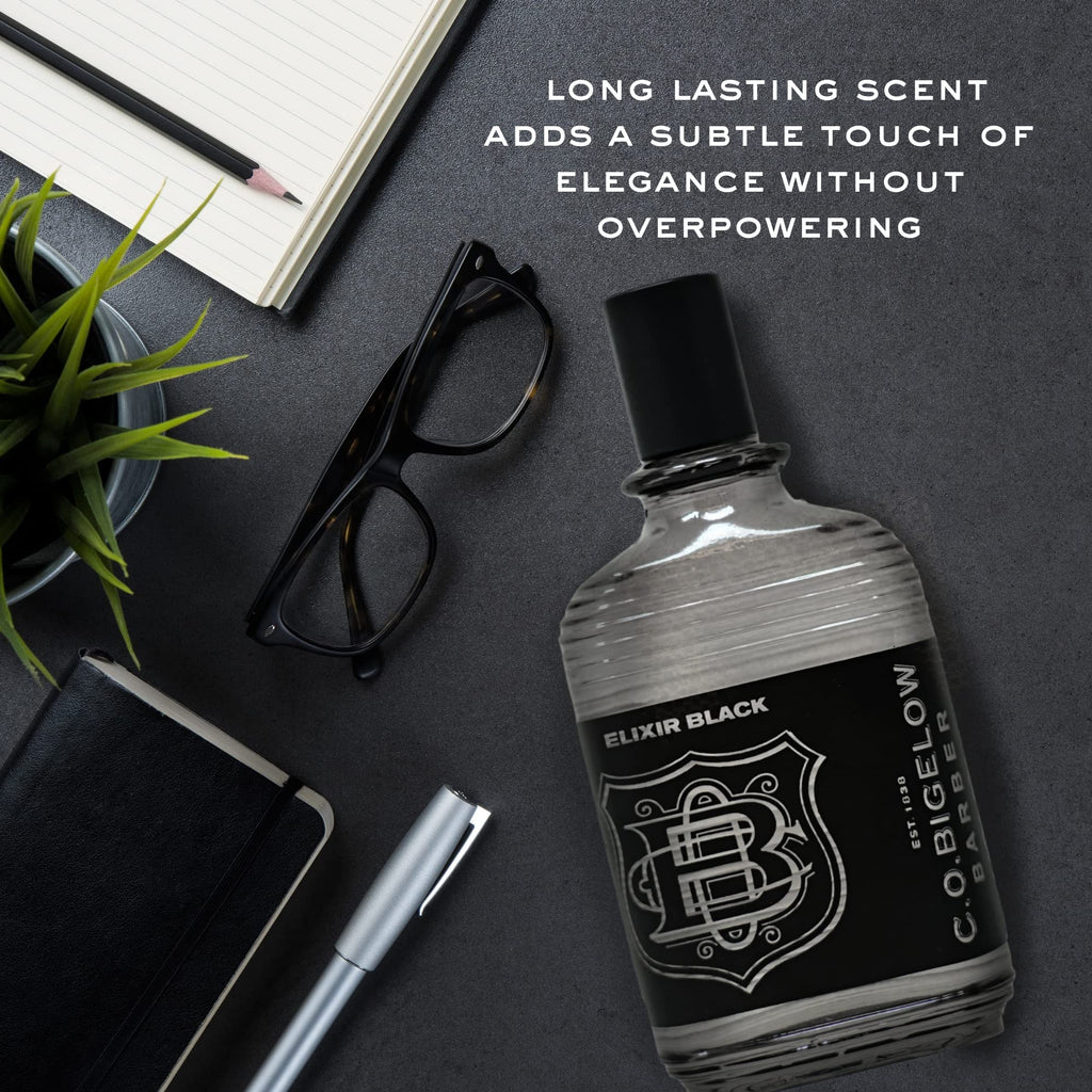 C.O. Bigelow Elixir Black Cologne for Men – Musk & Vanilla, Long-Lasting Fragrance (2.5 Fl Oz)