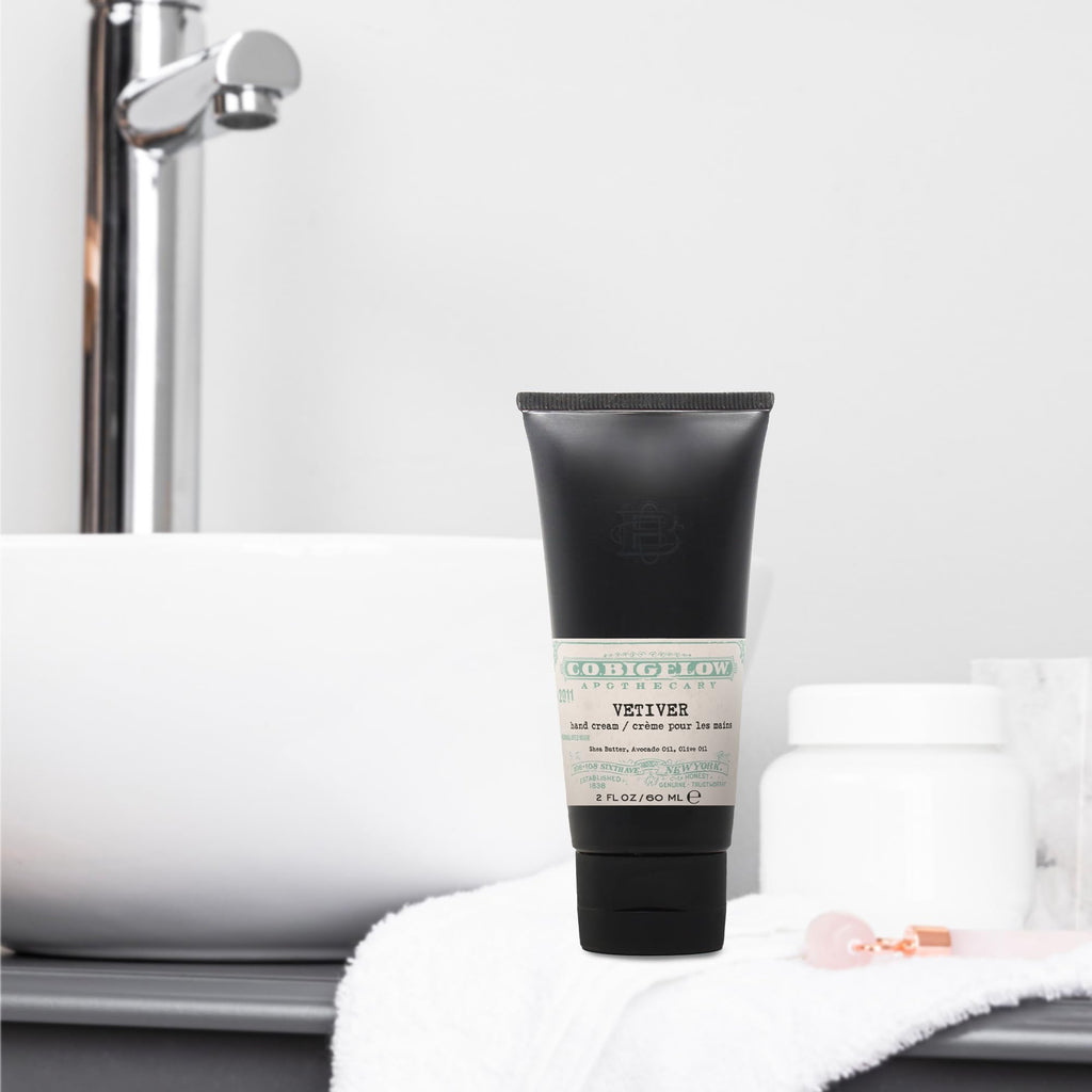 C.O. Bigelow Iconic Vetiver Hand Cream – Nourishing Shea Butter with Avocado & Olive Oils, 2 oz