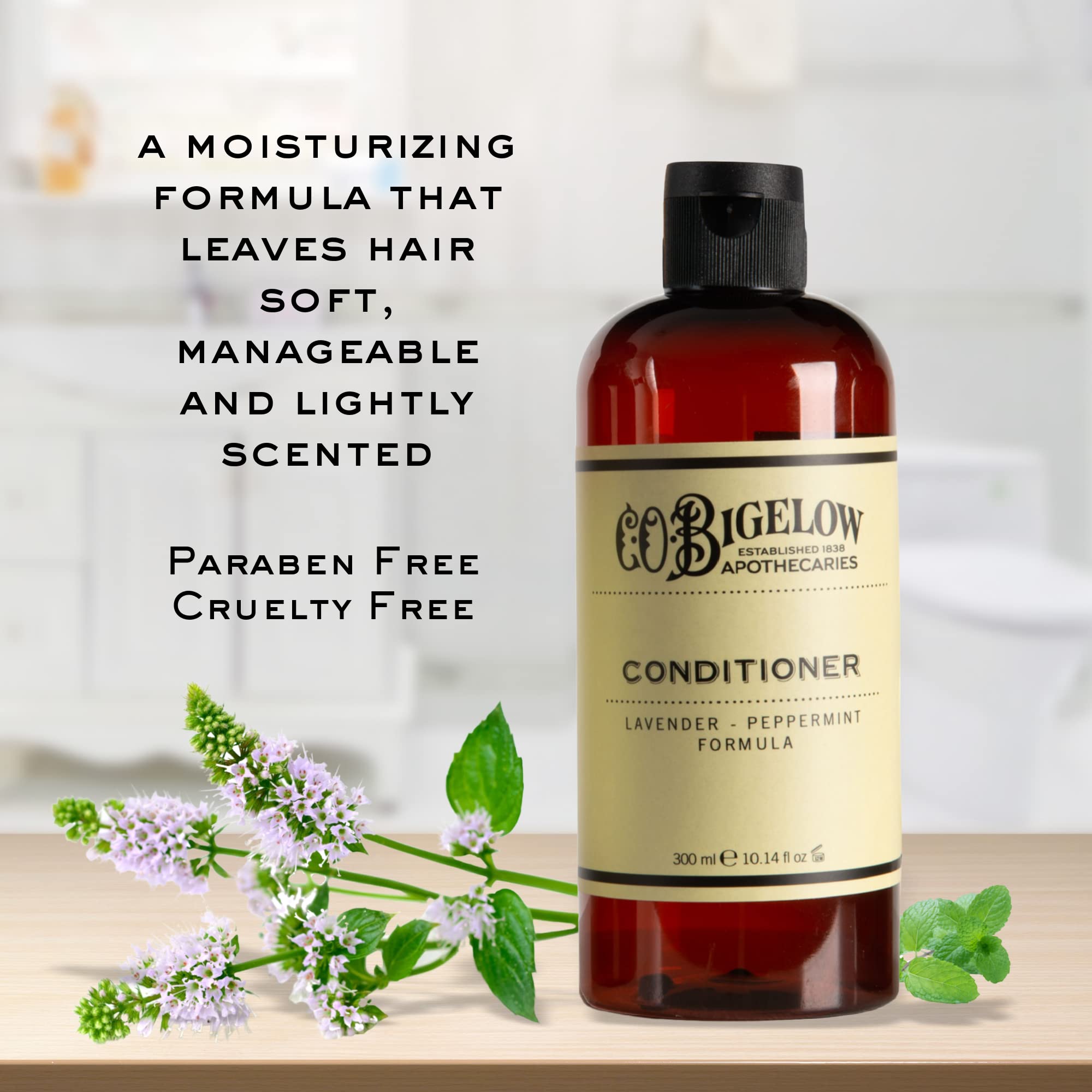 C.O. Bigelow Lavender Peppermint Conditioner – Hydrating & Sulfate-Free, 10.4 oz