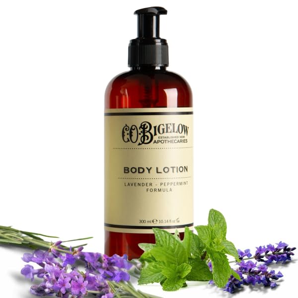 C.O. Bigelow Lavender Peppermint Body Lotion – Deep Moisture with Aloe & Shea (10.4 oz)