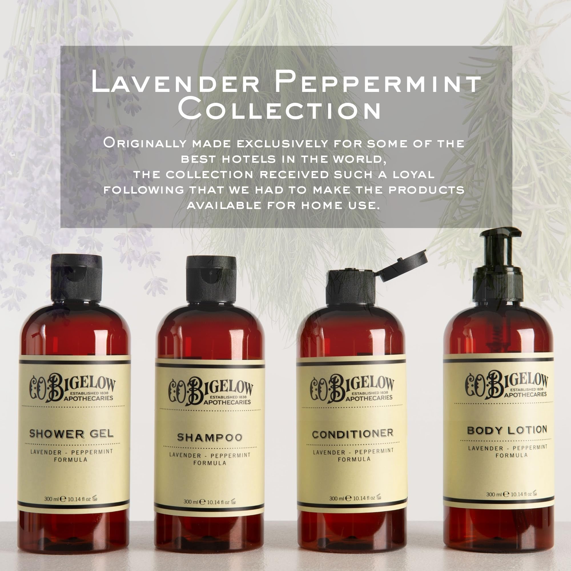 C.O. Bigelow Lavender Peppermint Shower Gel | Moisturizing Body Wash – 10.14 fl oz