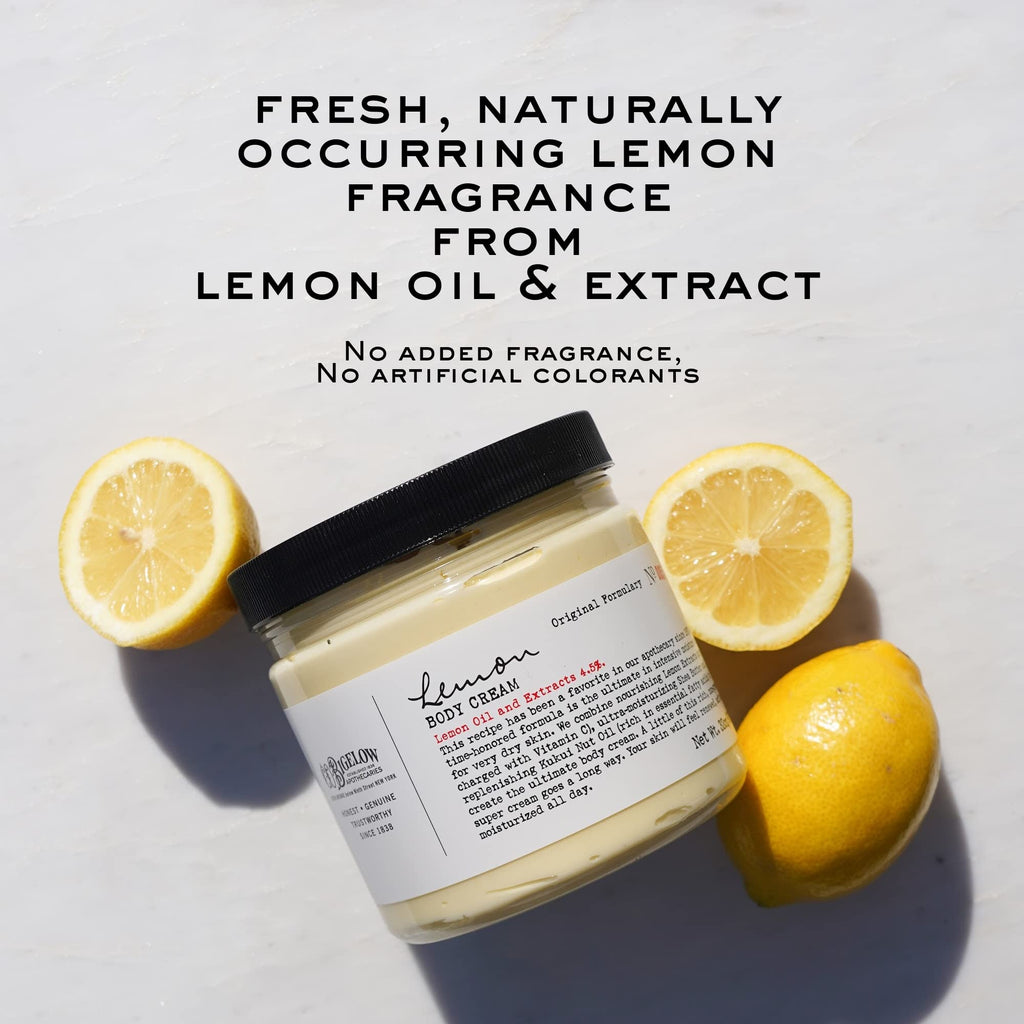 C.O. Bigelow Lemon Body Cream | Moisturizing Lotion with Shea Butter & Lemon Extract | 32 oz