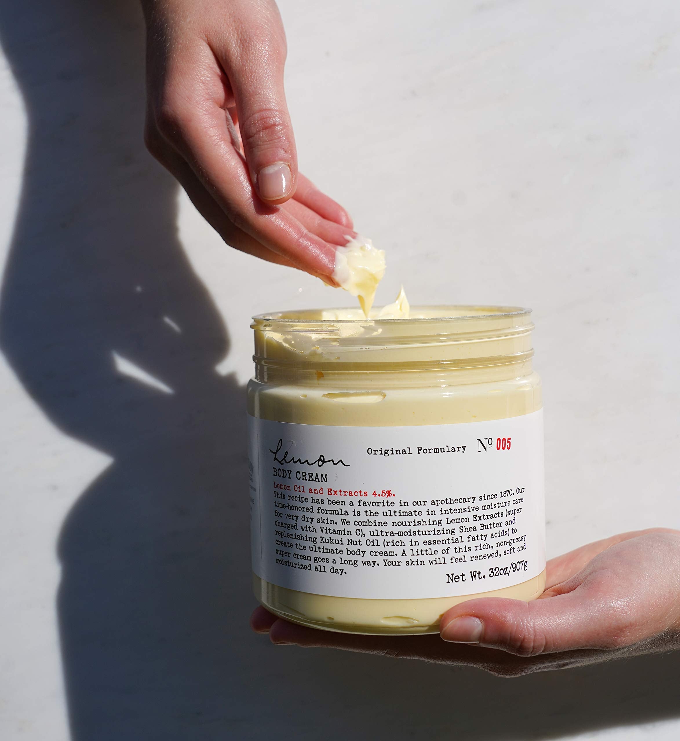 C.O. Bigelow Lemon Body Cream | Moisturizing Lotion with Shea Butter & Lemon Extract | 32 oz