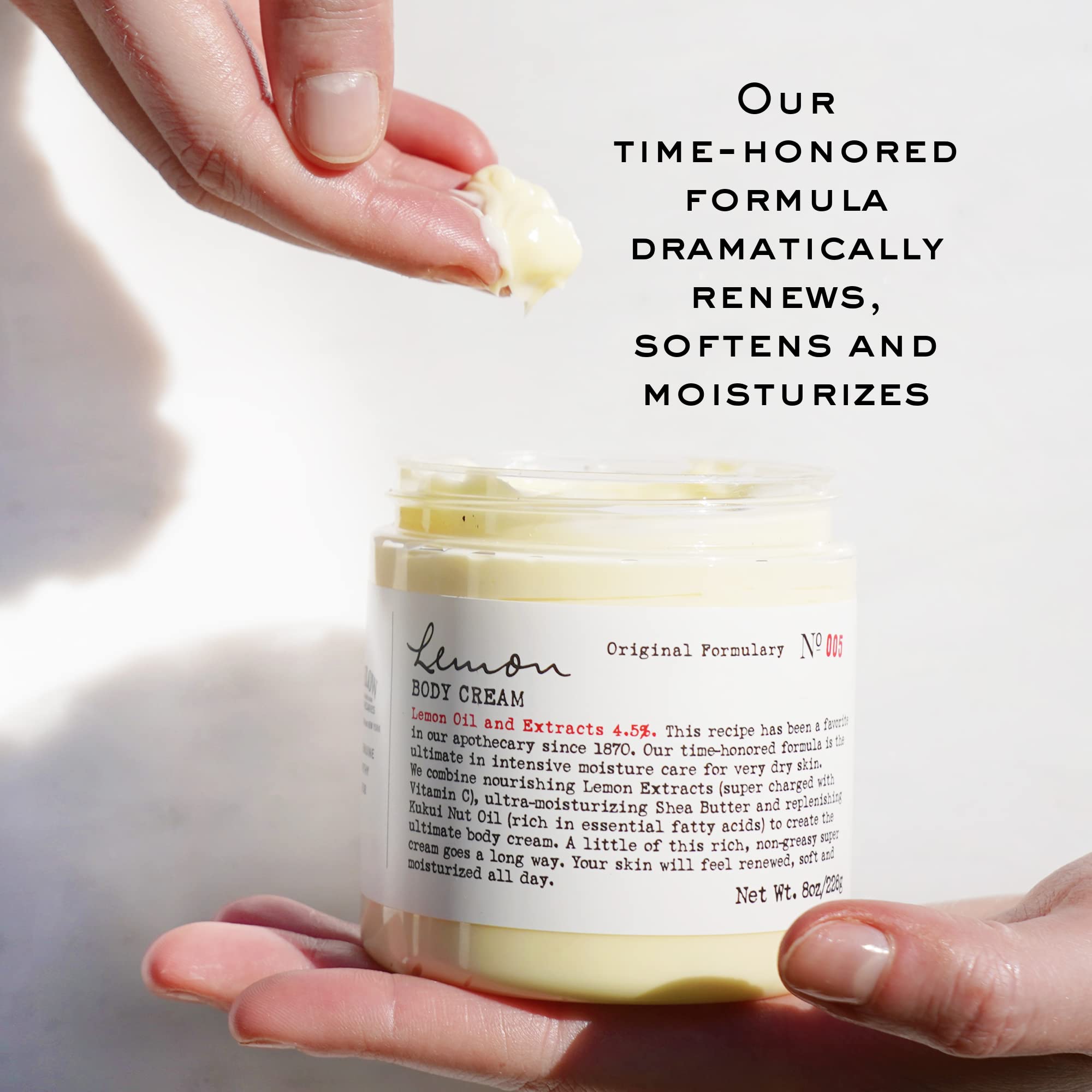 C.O. Bigelow Lemon Body Cream | Moisturizing Lotion with Shea Butter & Lemon Extract | 32 oz