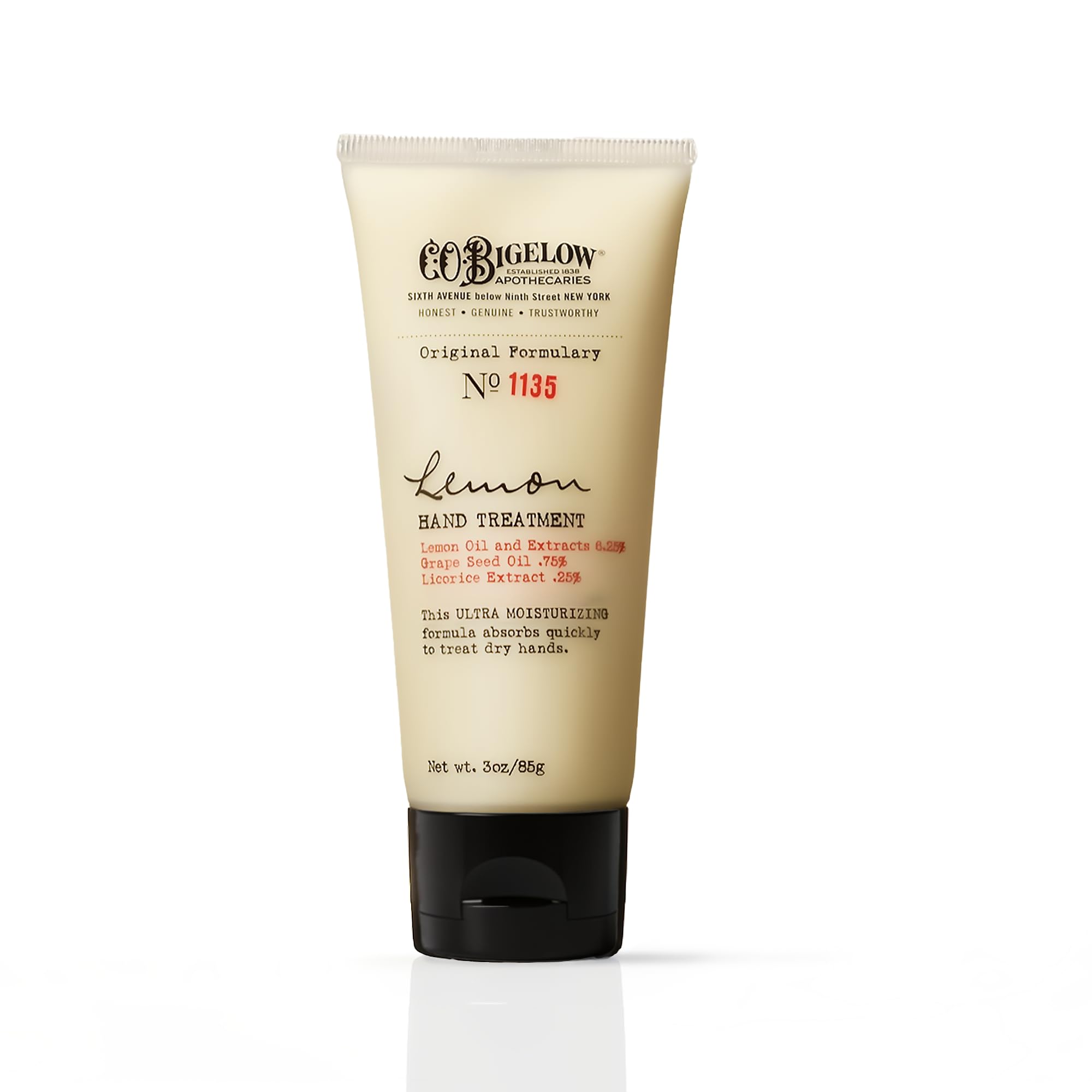 C.O. Bigelow Lemon Hand Treatment – Moisturizing Hand Lotion with Lemon Extract | 3 oz