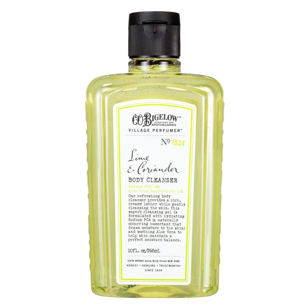 C.O. Bigelow Lime Coriander Body Wash | Village Perfumer Aloe Moisturizing Cleanser, 10 oz