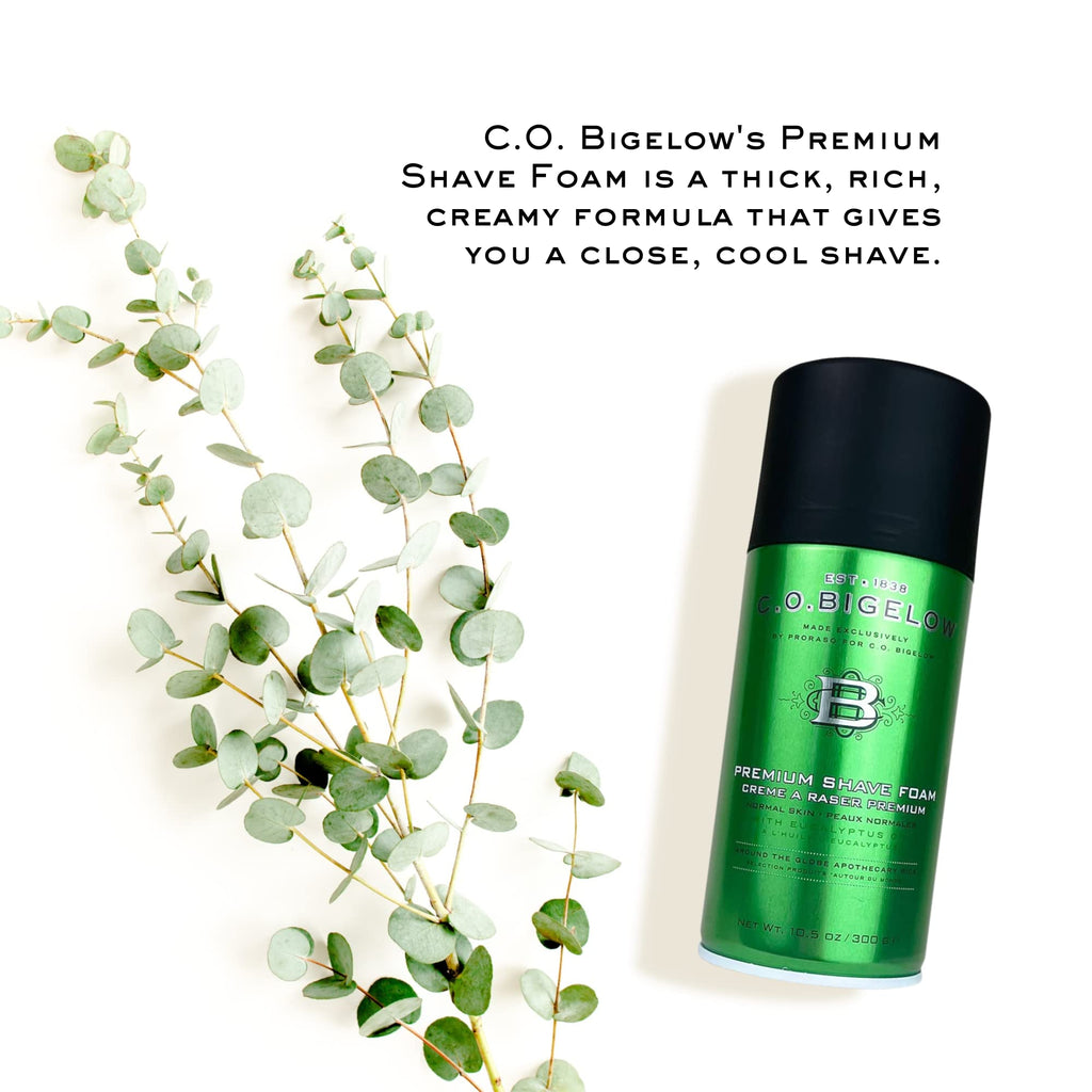 C.O. Bigelow Shaving Foam – Rich Lather, Eucalyptus, All Skin Types (Pack of 2)