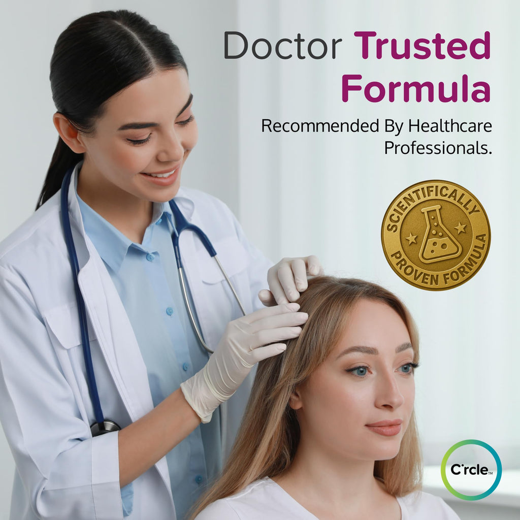 C'rcle 5% Minoxidil Foam for Women — Eight-Month Crown Hair Regrowth