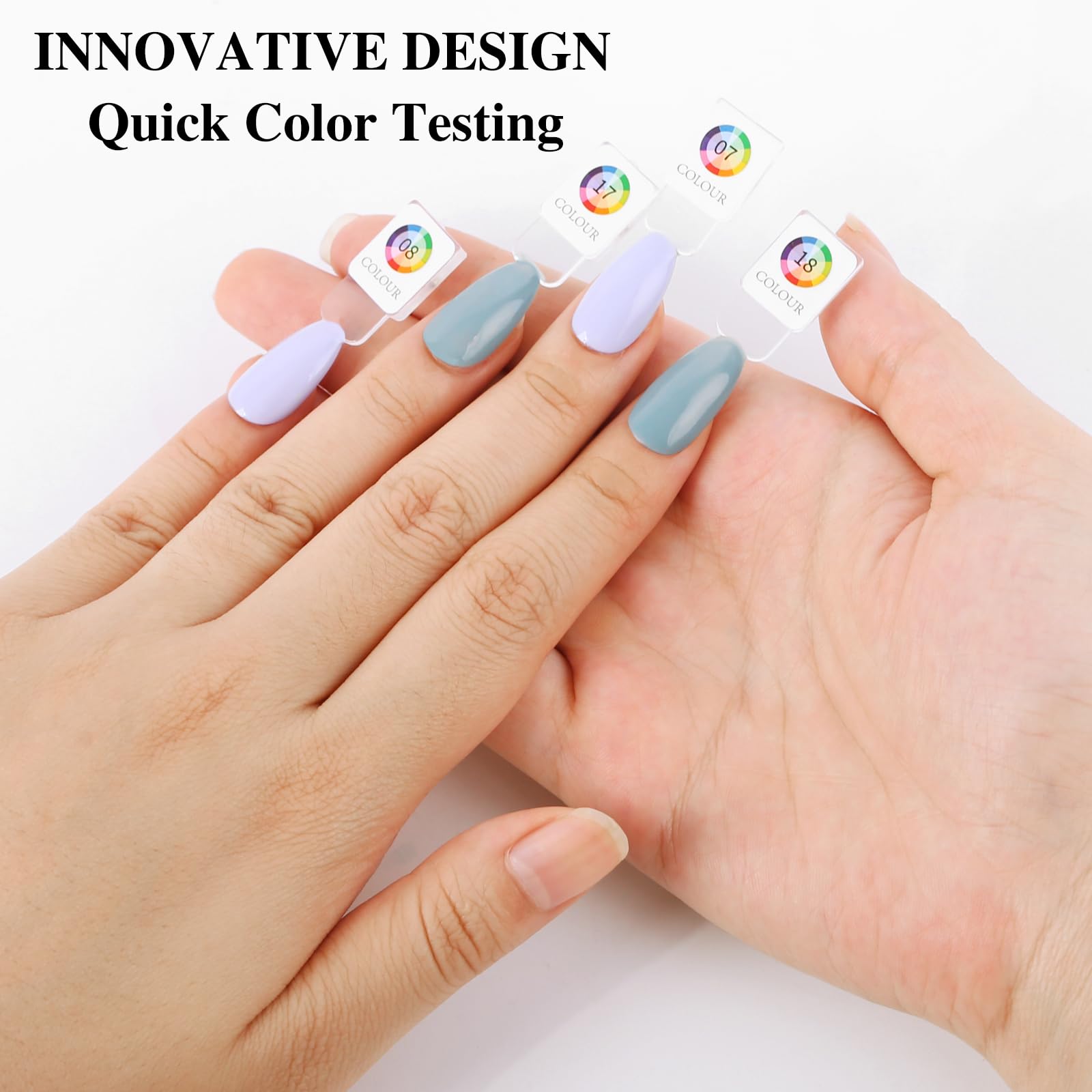 C12rtive 120PCS Magnetic Nail Color Display Tips – Premium Acrylic Tips for Gel & Regular Polish