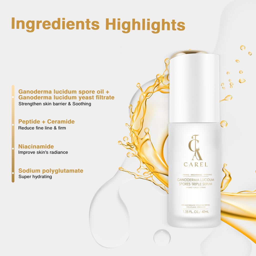 CA CAREL Face Serum – Collagen, Peptides & Niacinamide for Hydration, Brightening & Firming