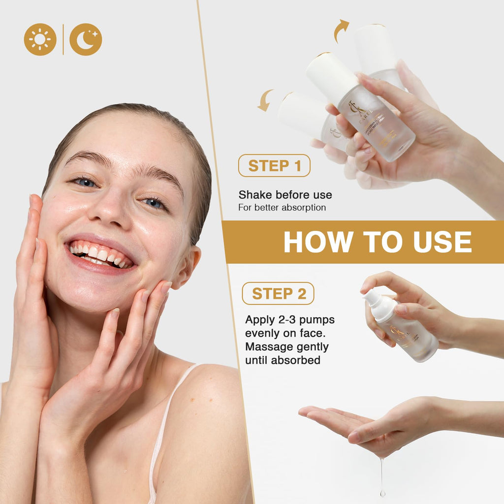 CA CAREL Face Serum – Collagen, Peptides & Niacinamide for Hydration, Brightening & Firming