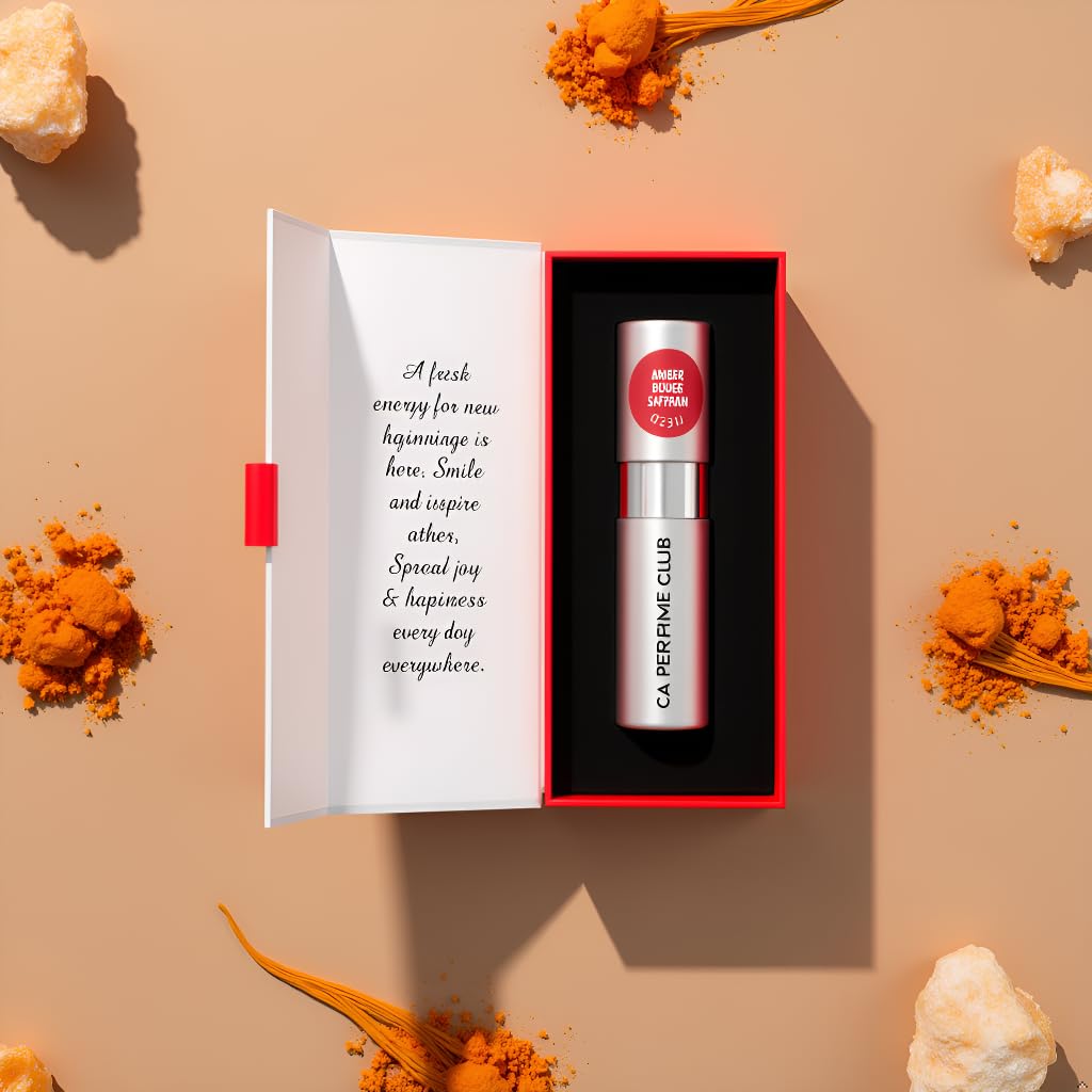 CA Perfume Impression of Amber Rouge Saffron – Unisex EDP 0.27 fl oz (8 ml)