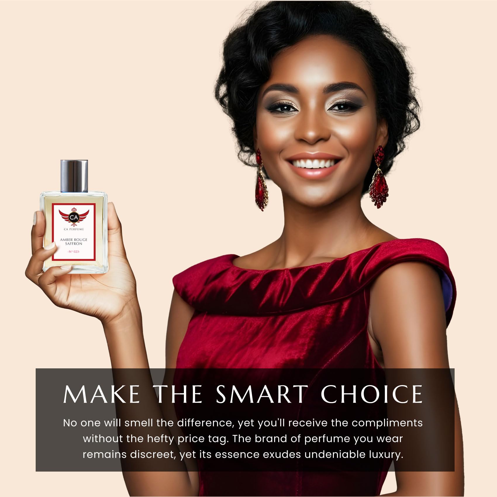 CA Perfume Amber Rouge Saffron – Unisex Long-Lasting EDP 100ml