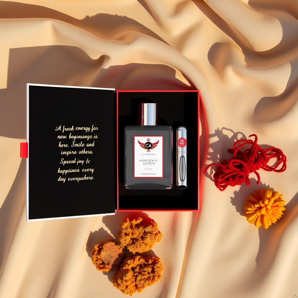 CA Perfume Amber Rouge Saffron – Unisex Long-Lasting EDP 100ml
