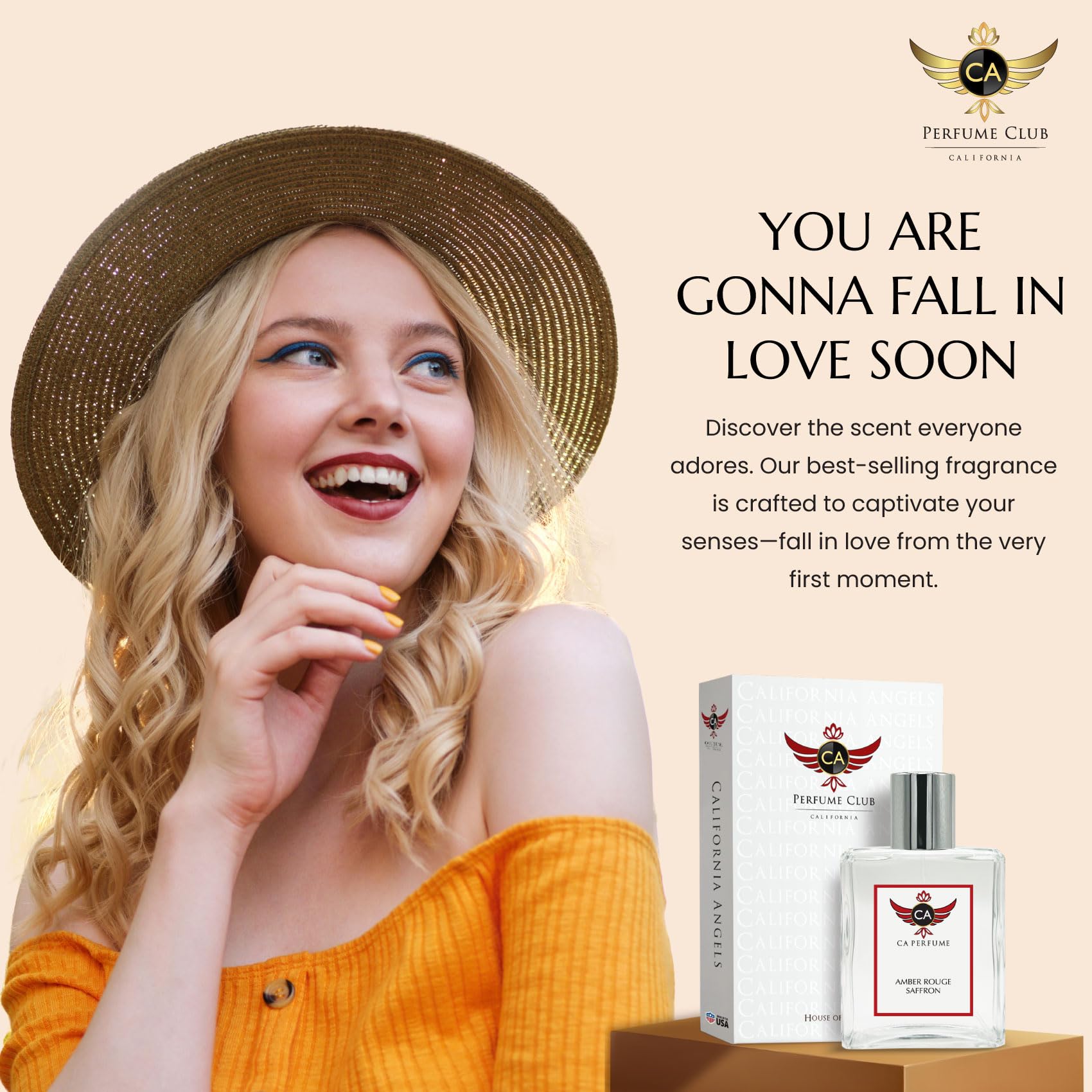 CA Perfume Amber Rouge Saffron – Unisex Long-Lasting EDP 100ml