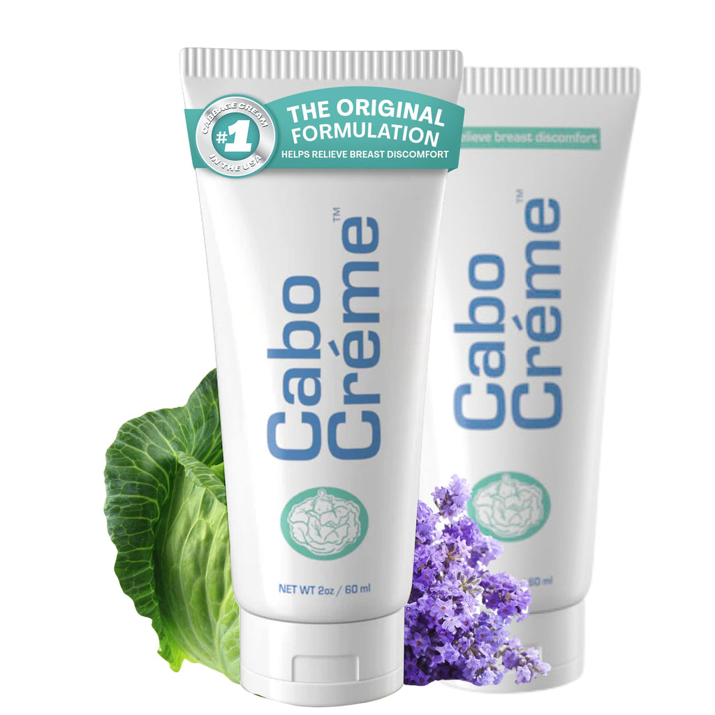 CaboCréme Cabbage Breast Cream for Engorgement & Weaning – 2-pack