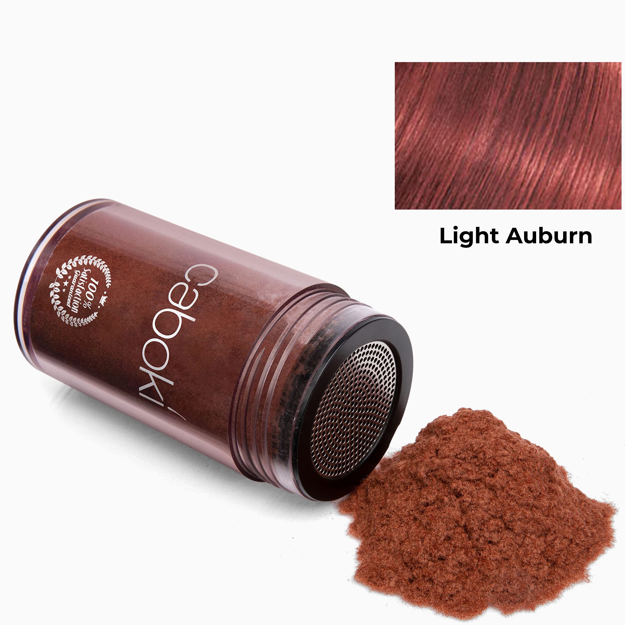 Caboki Hair Loss Concealer - All-Natural Plant-Based Fibers for Instant Fuller Hair (Light Auburn, 30g)