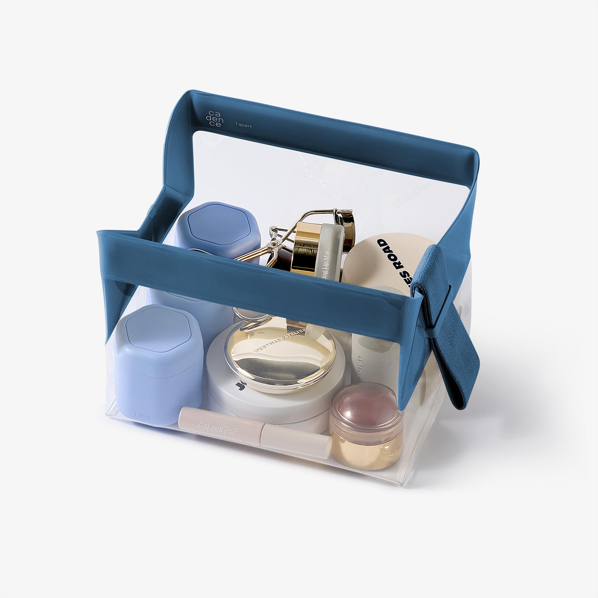 Cadence Parcel Clear Kit with Magnetic Closure – Leak-Resistant, TSA-Compliant & Modular Travel Bag