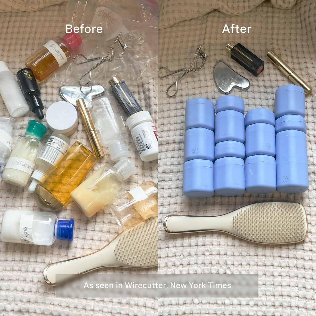 Cadence Travel Containers - Daily Routine Capsule Set with Magnetic Lids (Pacific)