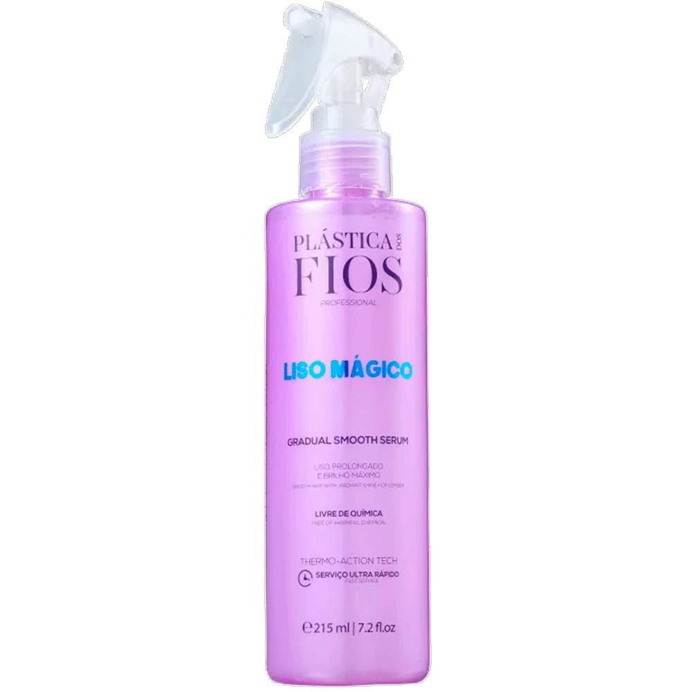 CADIVEU Liso Magico Smooth Serum 215ml with Comb – Memory Effect & Frizz Control
