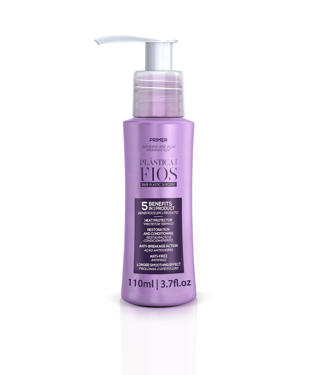 CADIVEU Plastica Dos Fios Smoothing Set – Keratin Hair Smoothing Kit (Shampoo, Conditioner, Hair Primer, Hair Mask)