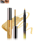 Caedelfly Glitter Mascara & Waterproof Eyeliner Duo – Gold, Silver & Purple