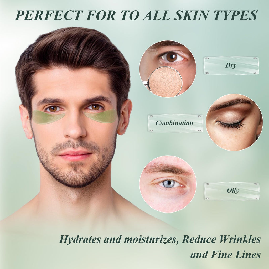Caewous Under Eye Patches – Puffy Eyes & Dark Circles, Aloe Vera Hydrogel Mask (60 Pcs)