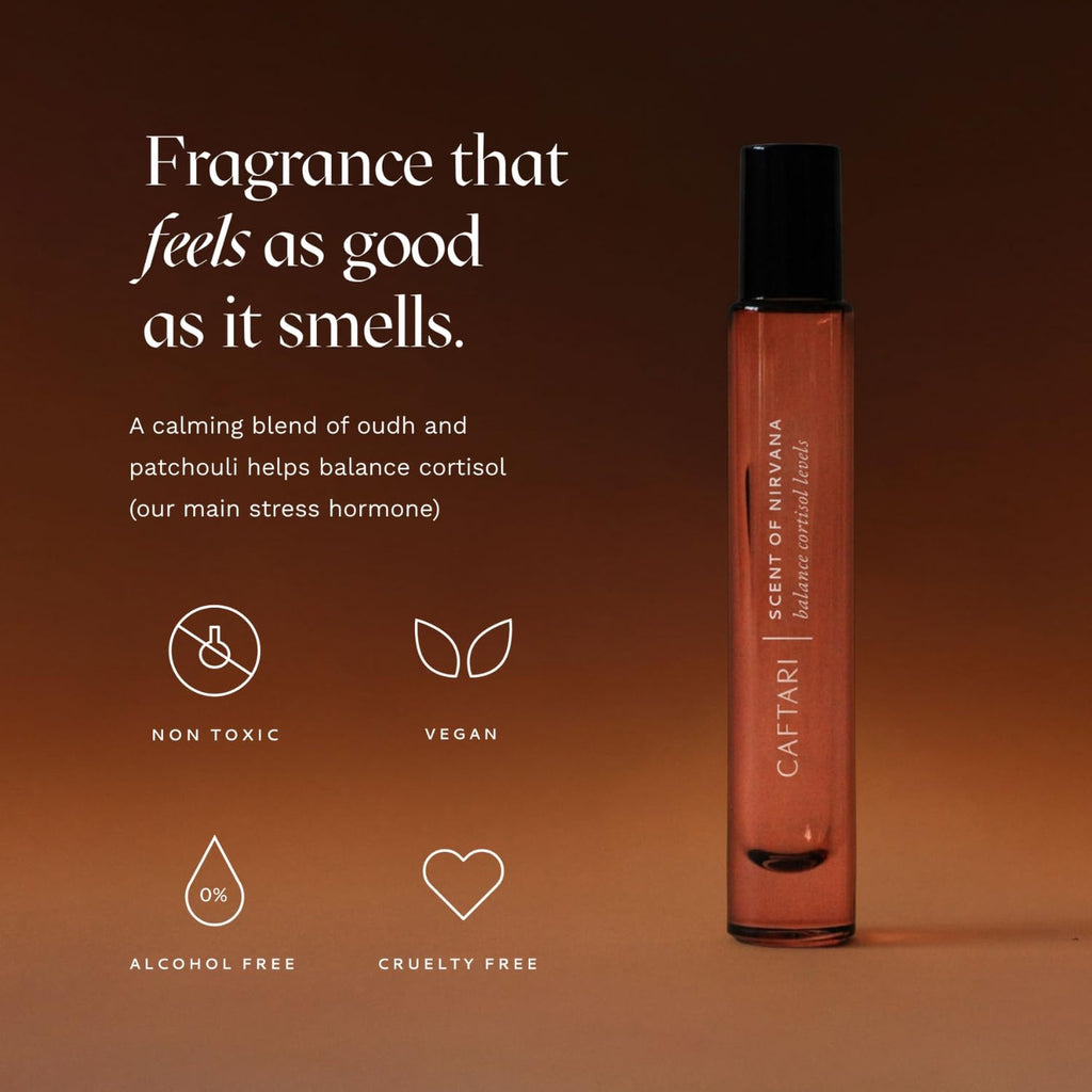 Caftari Luxury Perfume Oil Rollerball – Oudh, Cedarwood & Patchouli | 10 ml