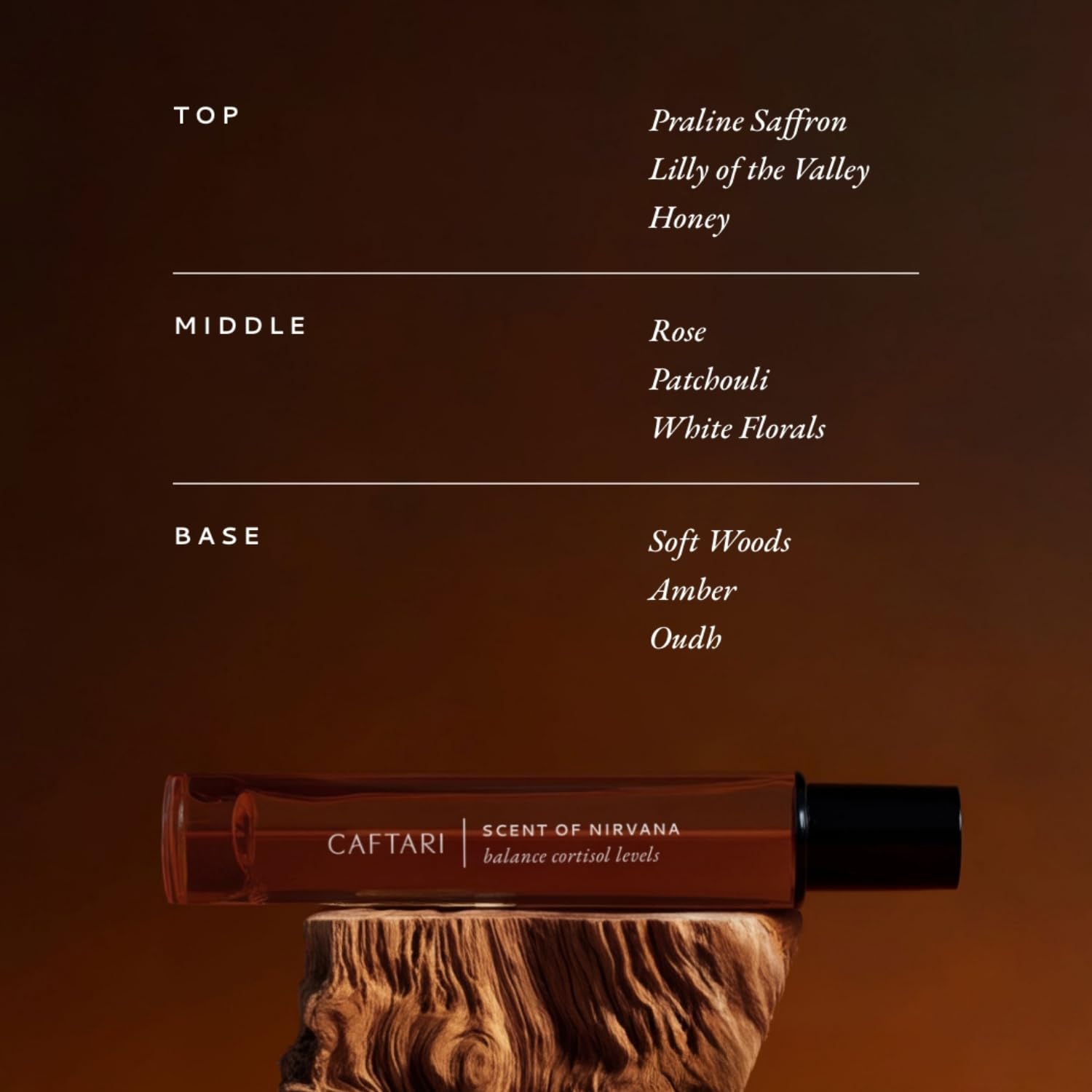 Caftari Luxury Perfume Oil Rollerball – Oudh, Cedarwood & Patchouli | 10 ml