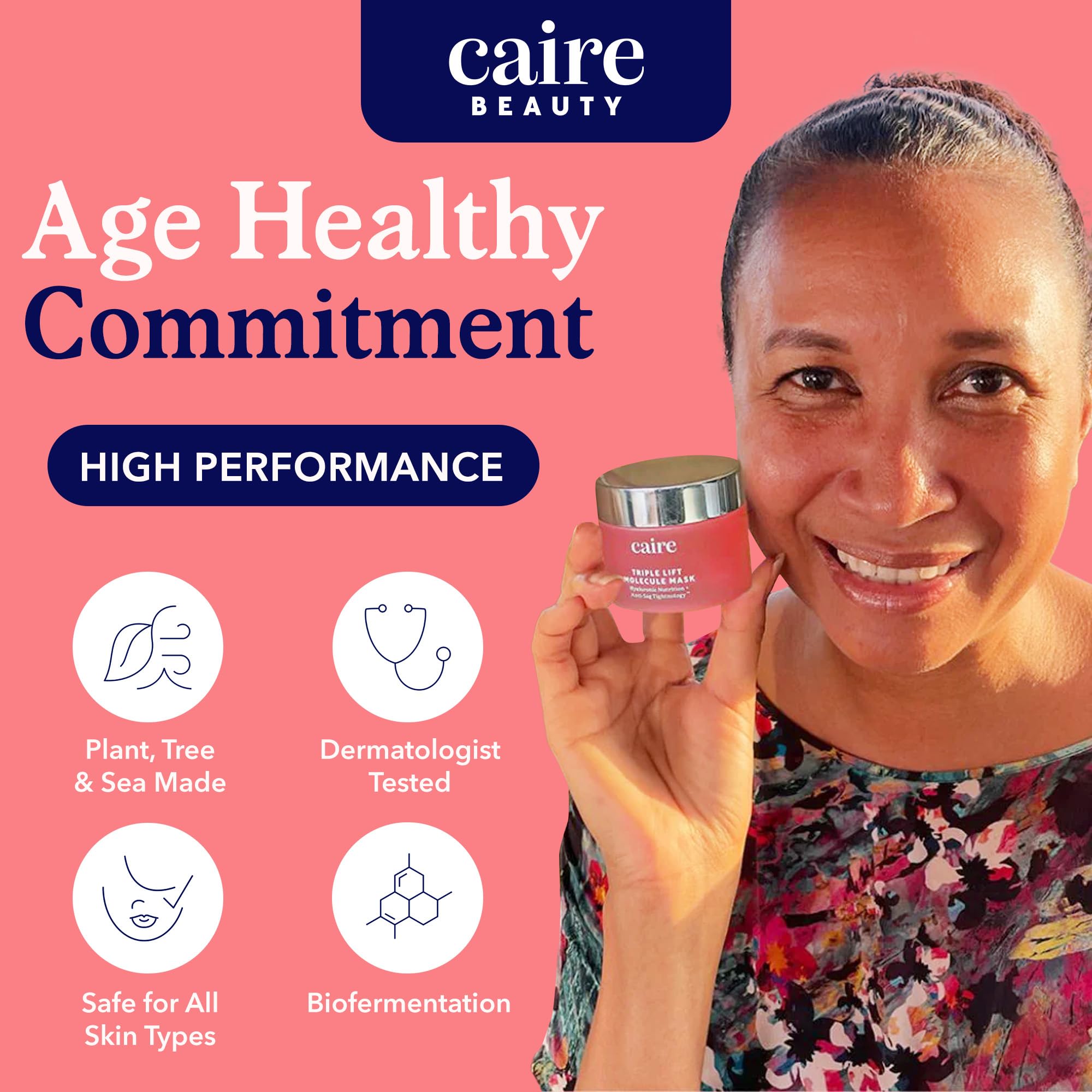 Caire Beauty Hyaluronic Acid Gel Mask — Instant Lift & Deep Hydration (40 ml)