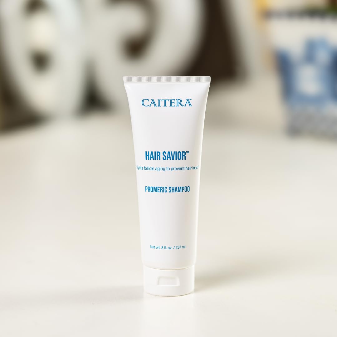 Caitera Hair Savior Promeric Shampoo for Thinning Hair | Biotin, Procapil, Rosemary & Turmeric Oils