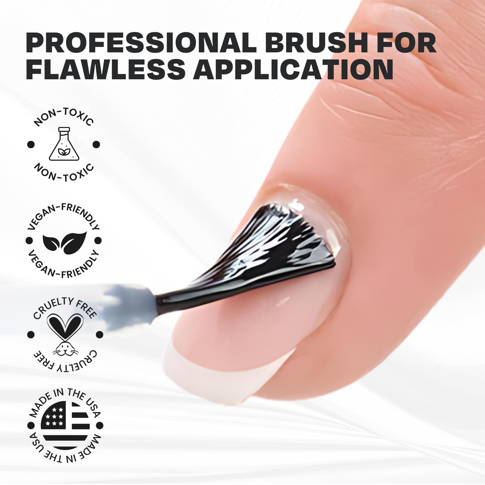 CAKE Nail Power Boost: Strengthener with Keratin, Biotin & Vitamin E | Base Coat & Top Coat