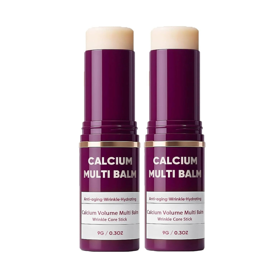 2-Pack Calcium Multi Balm Stick – Hydrating Korean Collagen Balm for Eyes, Neck, Face