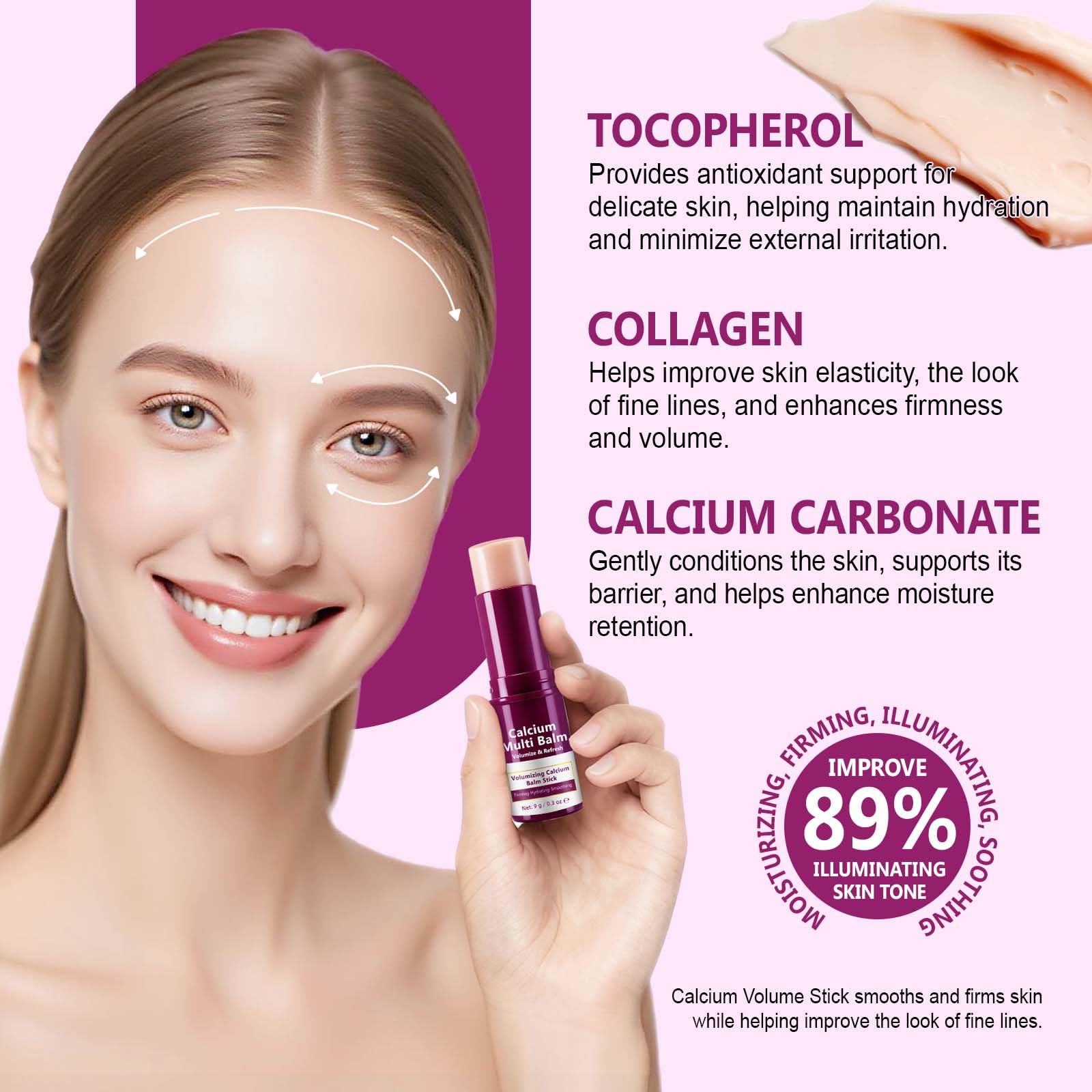 Calcium Multi Balm 2-Pack – Deep Moisturizing Balm Stick for Face, Eyes & Neck