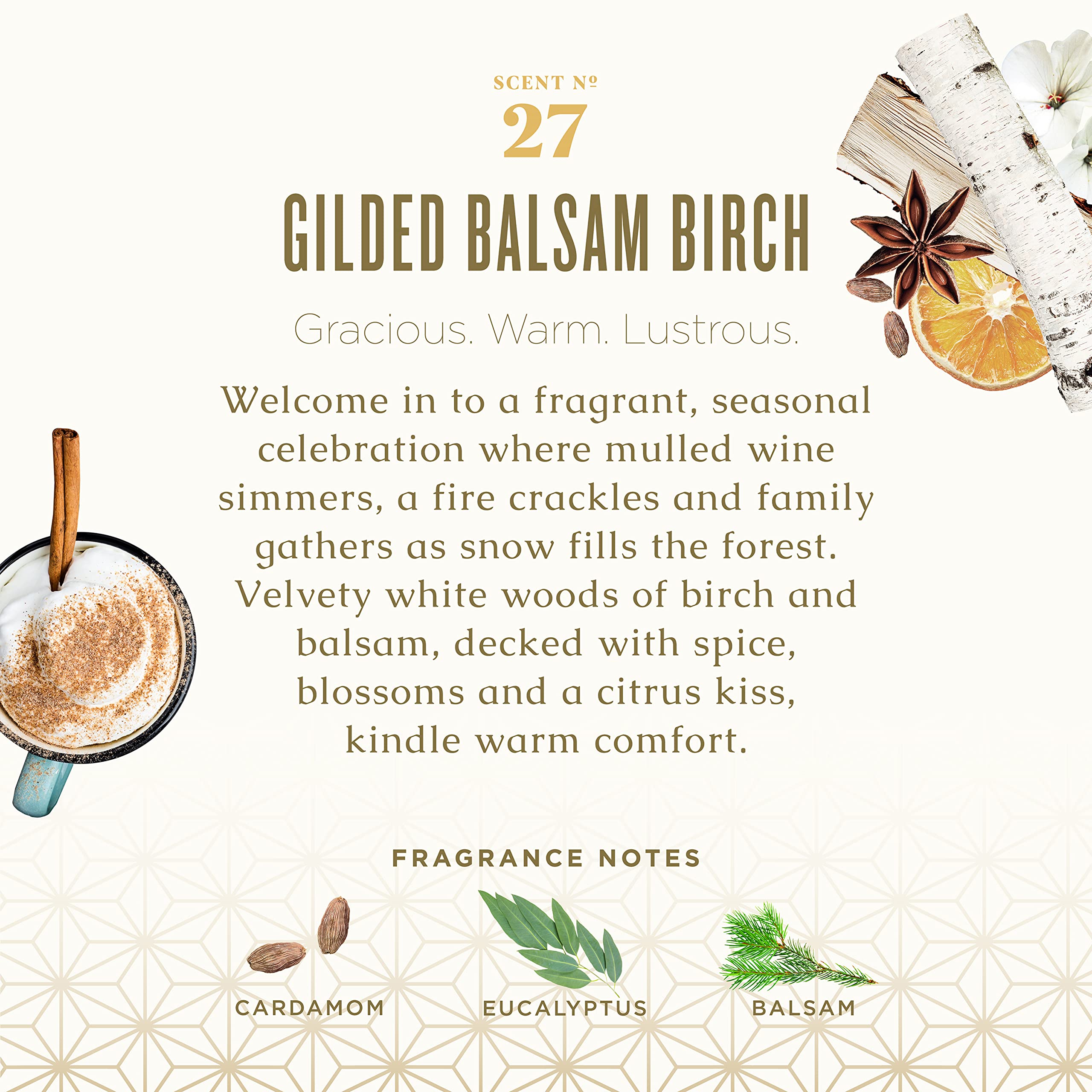 Caldrea Gilded Balsam Birch Hand Soap – Aloe Vera, Olive Oil & Essential Oils | 10.8 Fl Oz