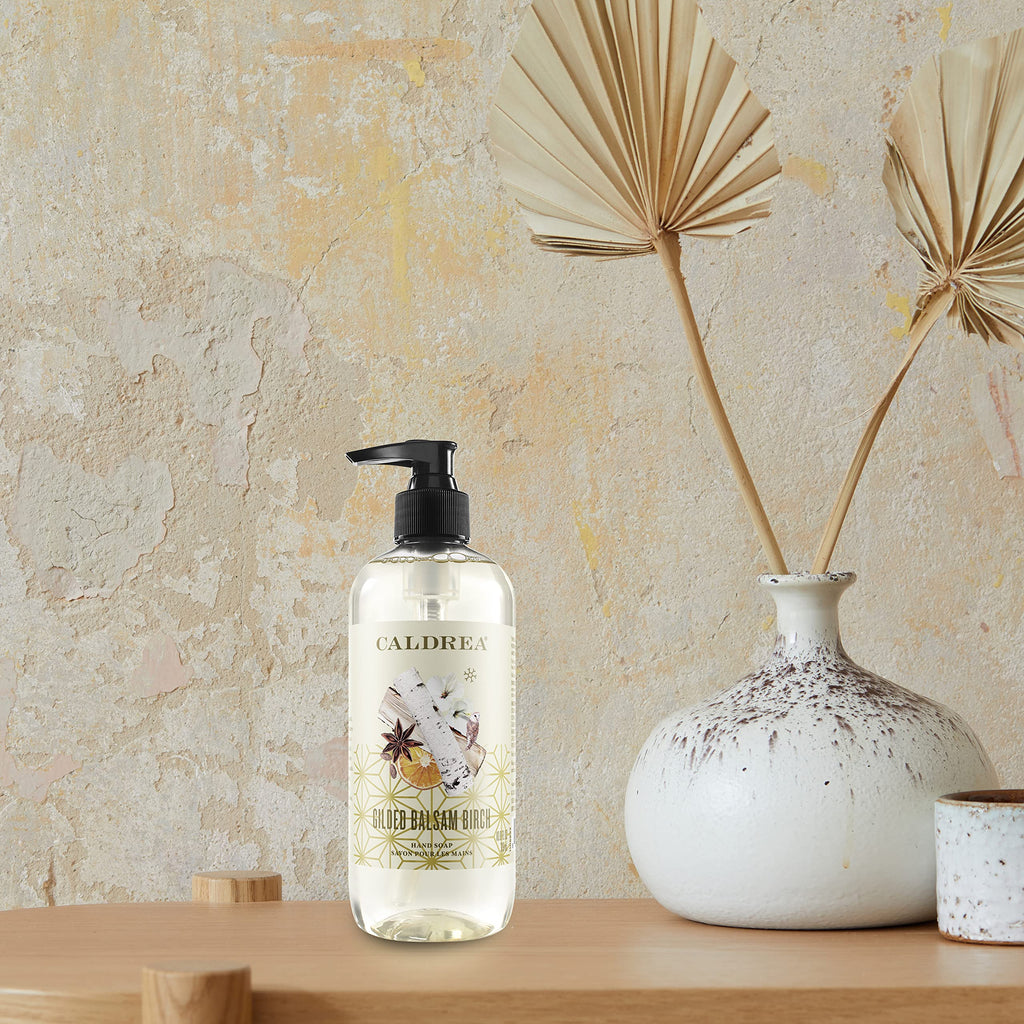 Caldrea Gilded Balsam Birch Hand Soap – Aloe Vera, Olive Oil & Essential Oils | 10.8 Fl Oz
