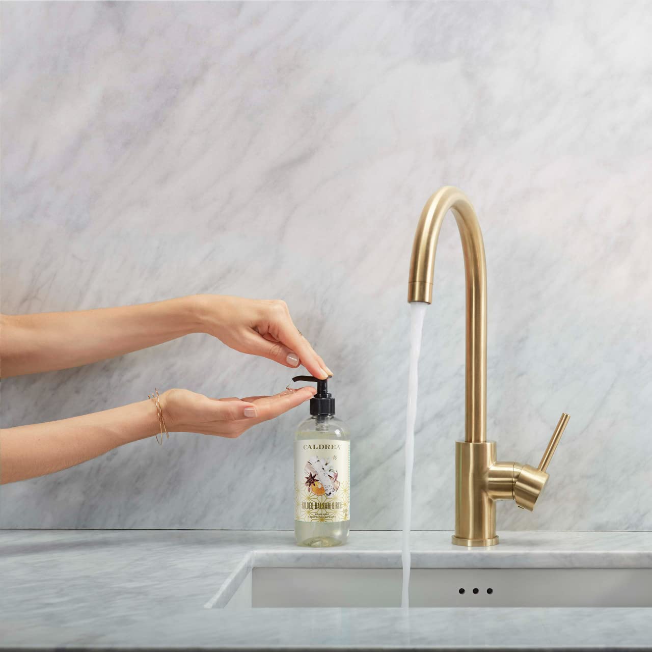 Caldrea Gilded Balsam Birch Hand Soap – Aloe Vera, Olive Oil & Essential Oils | 10.8 Fl Oz