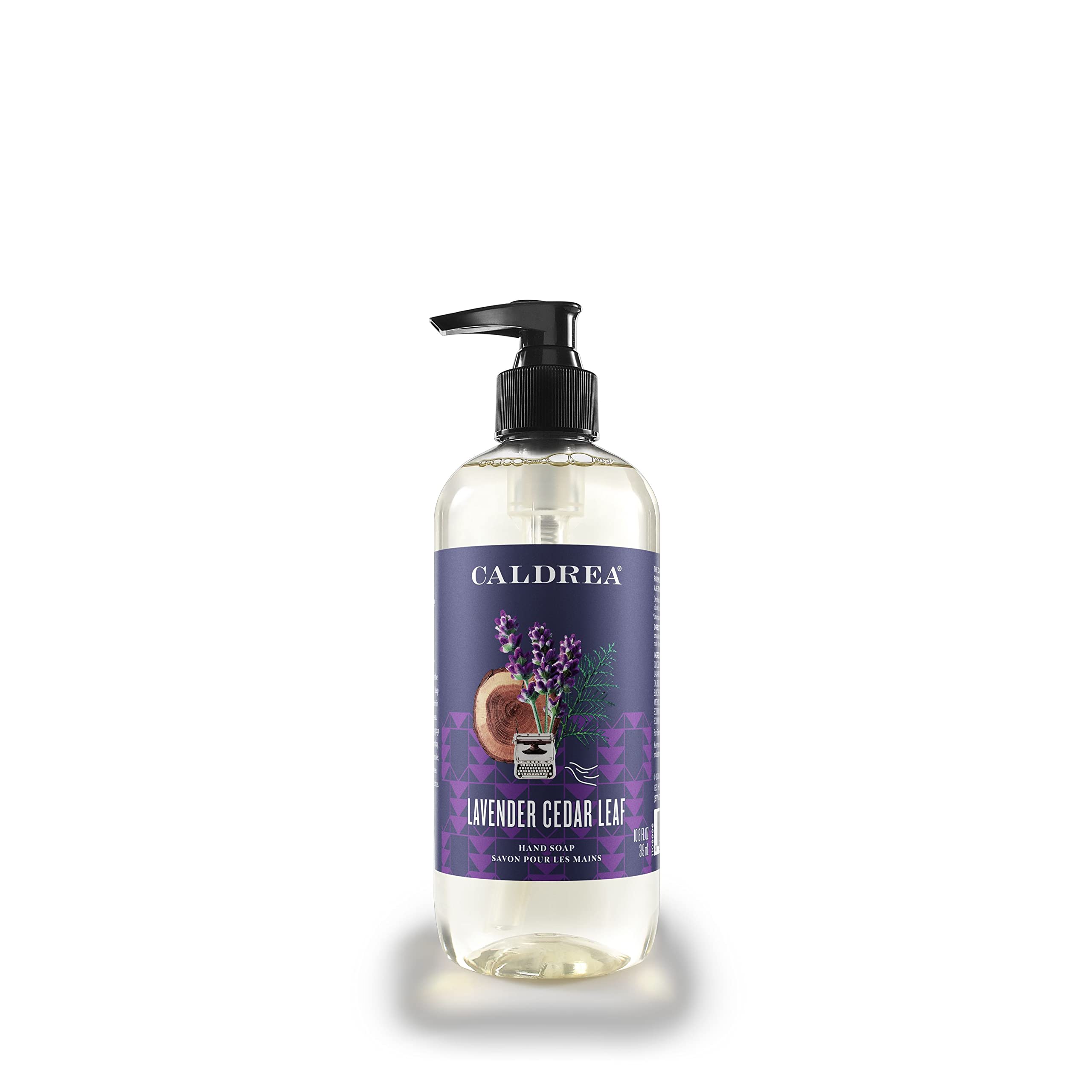 Caldrea Lavender Cedar Leaf Hand Soap – Aloe Vera & Olive Oil, 10.8 oz
