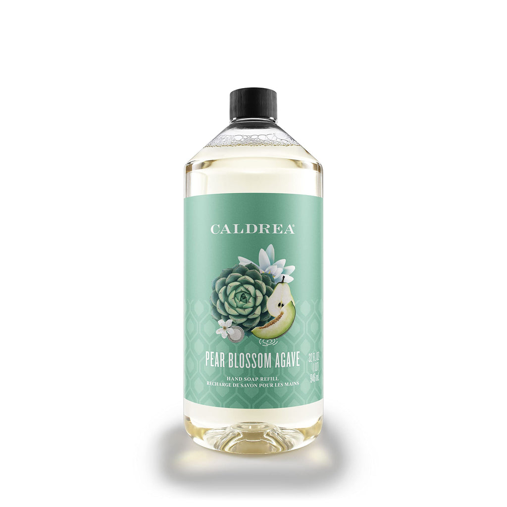 Caldrea Hand Soap Refill – Pear Blossom Agave with Aloe Vera, Olive Oil, 32 oz