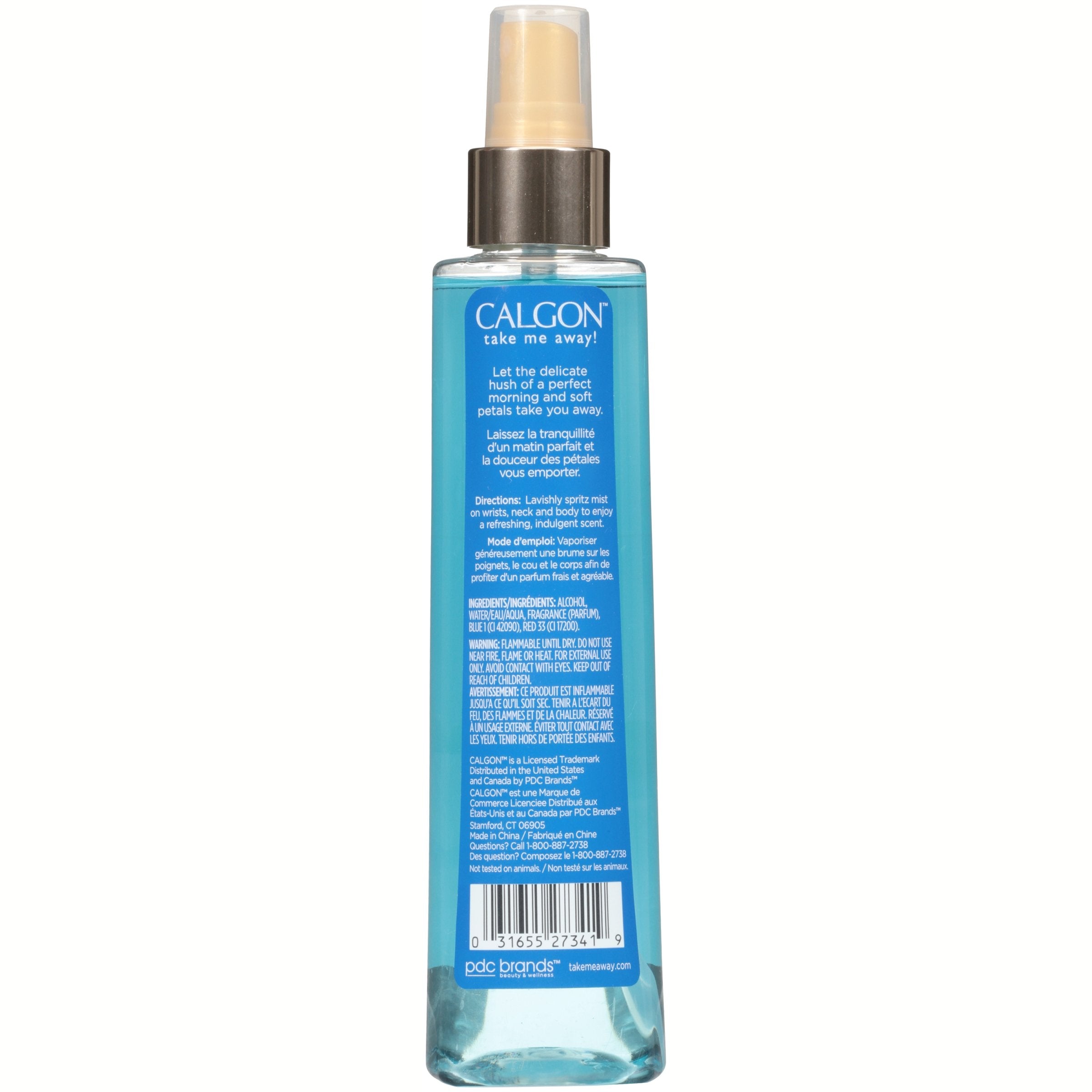 Calgon Morning Glory Fragrance Body Mist – 8 oz (Pack of 6)