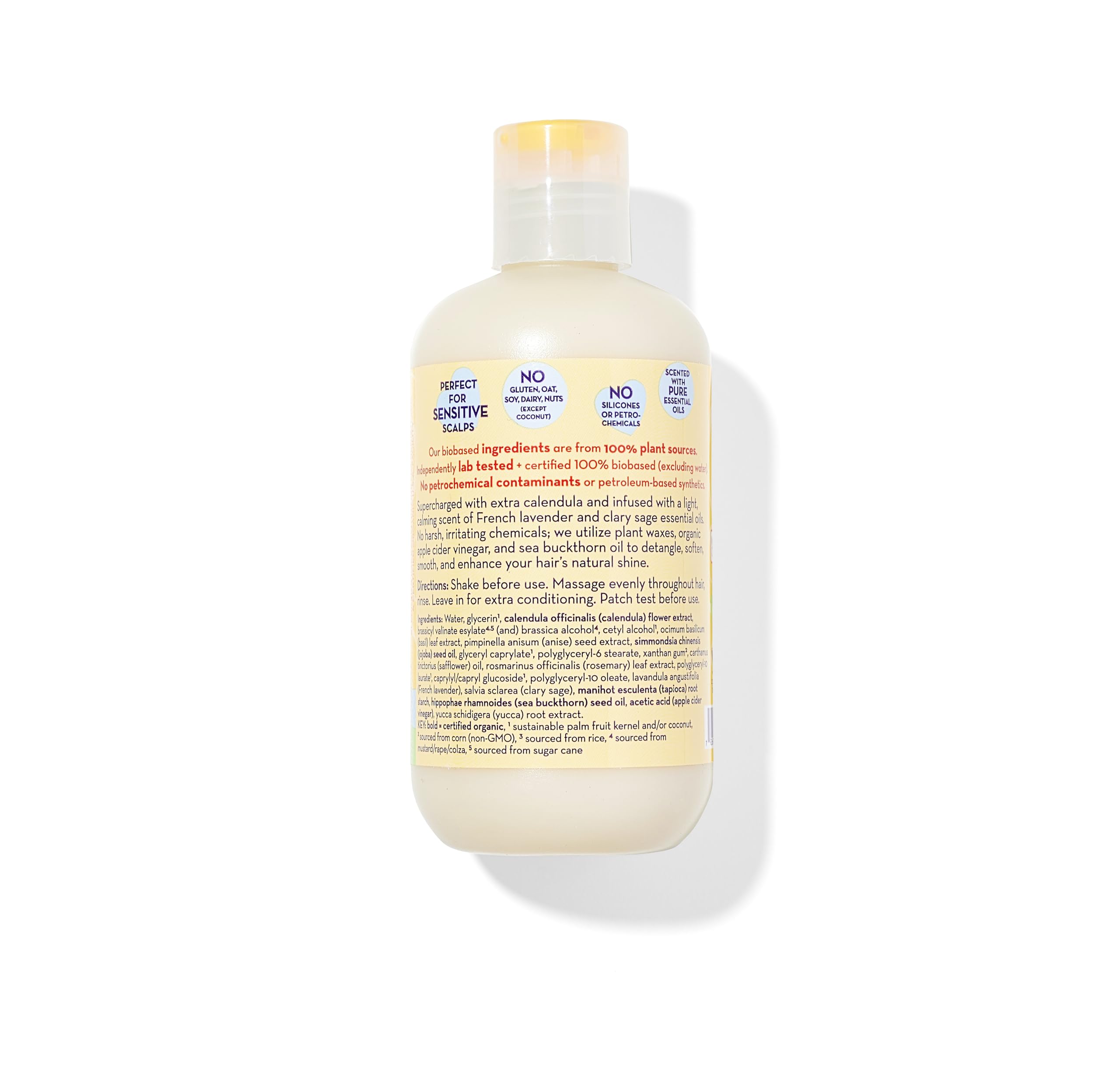 California Baby Calendula Kids Conditioner – 100% Plant-Based, Lavender Scent, Rinse-Out or Leave-In, 8.5 oz