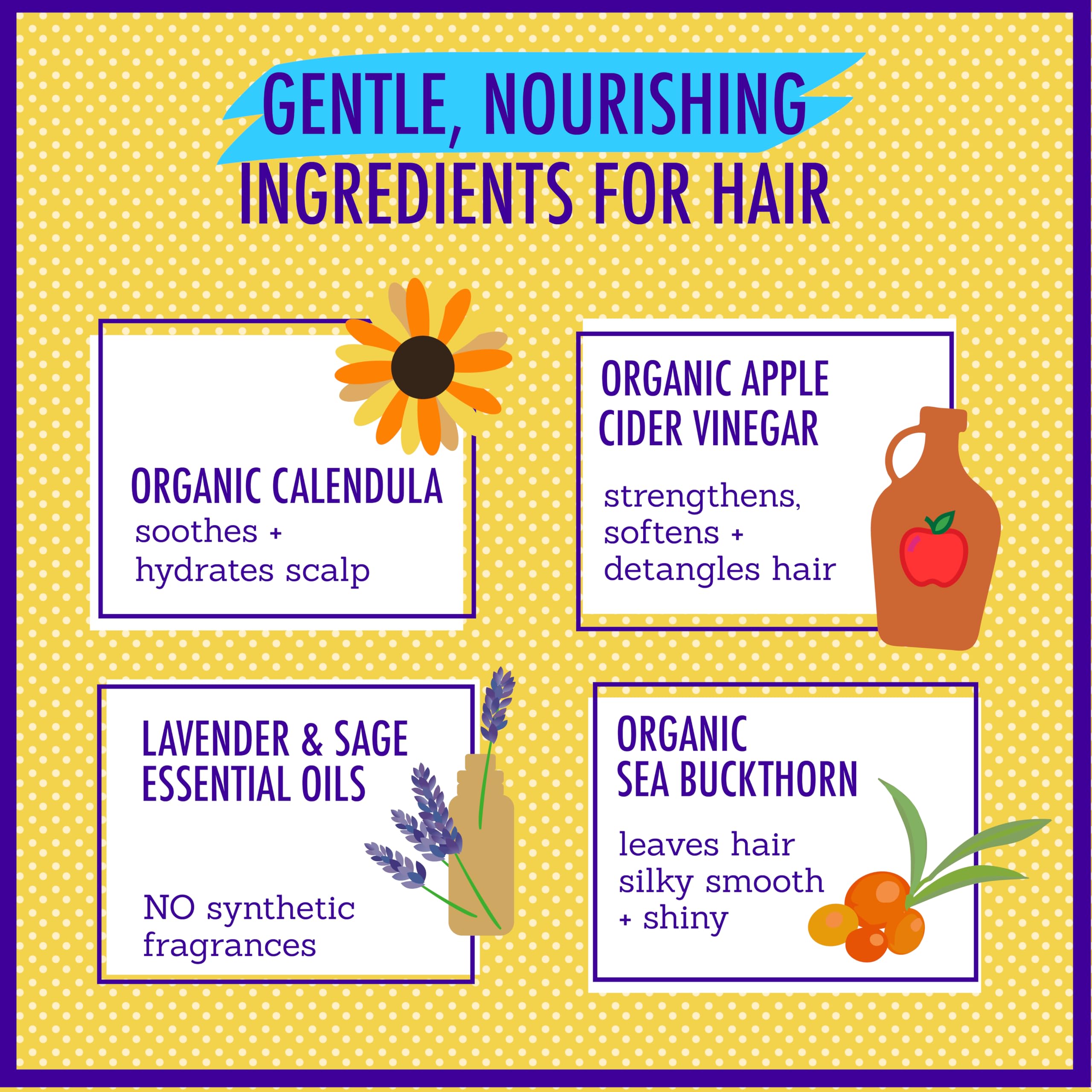 California Baby Calendula Kids Conditioner – 100% Plant-Based, Lavender Scent, Rinse-Out or Leave-In, 8.5 oz
