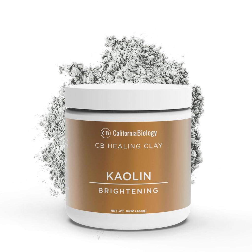 California Biology Kaolin Clay for Face & Body | Gentle Mineral Mask (16 oz)