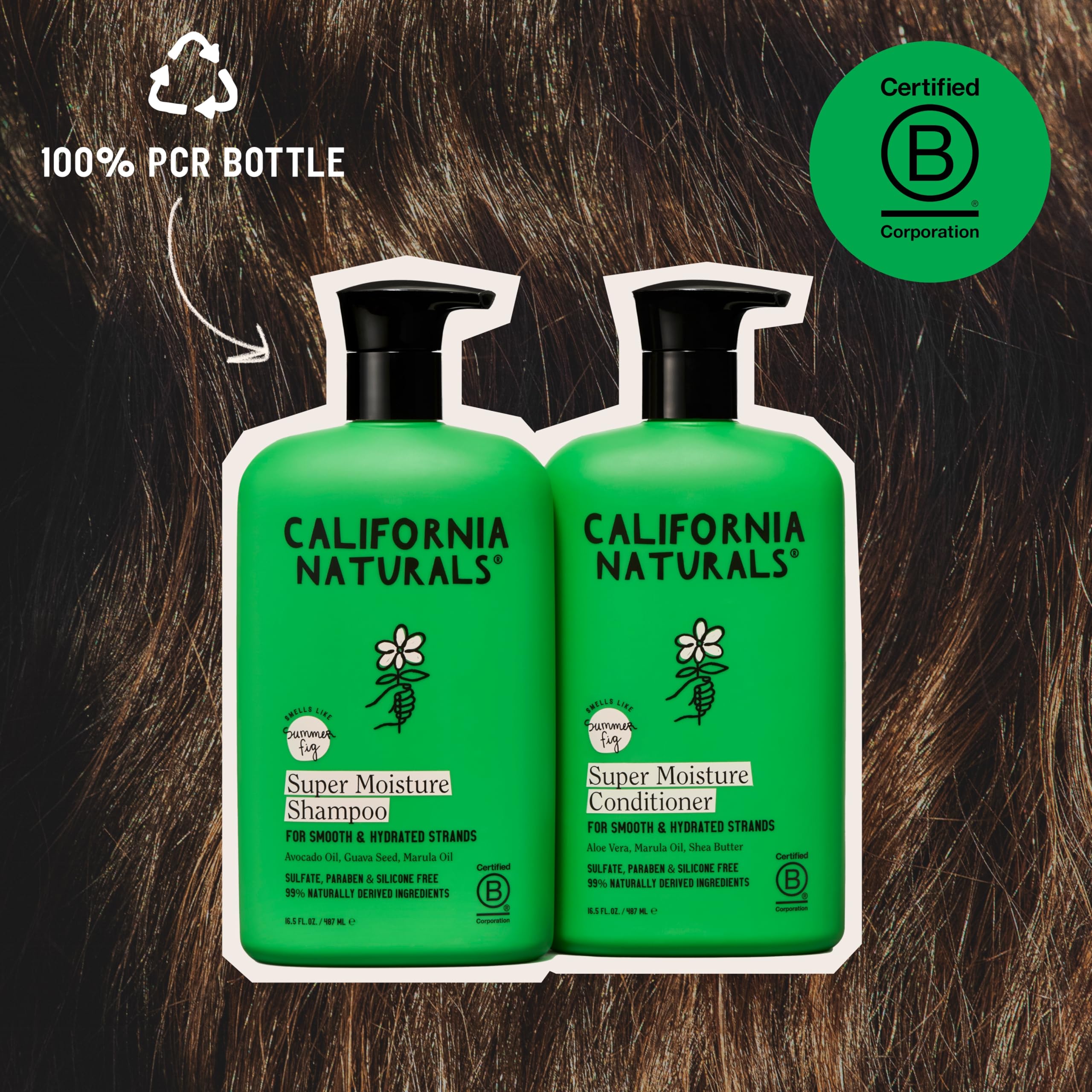 California Naturals Moisture Shampoo & Conditioner Set – Hydration for Dry Hair