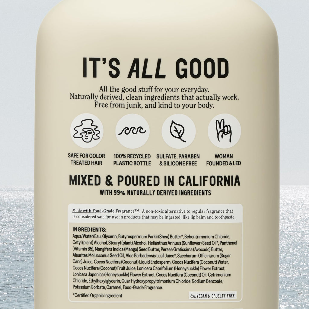 California Naturals Coconut Milk Conditioner – Hydration for Dry Hair, Vegan & Color Safe, 20 fl oz