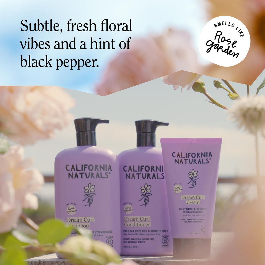 California Naturals Dream Curl Shampoo & Conditioner Set | Hydrating Curl Care for Soft, Frizz-Free Curls