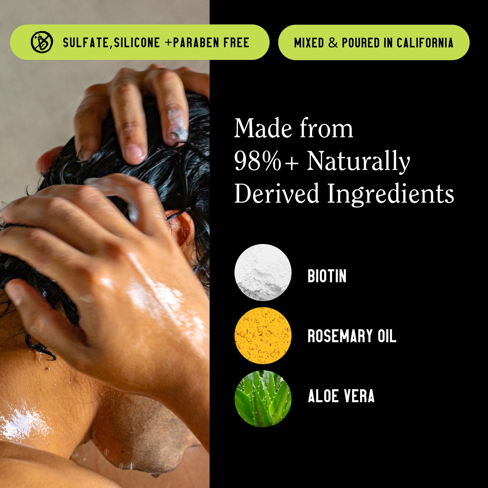 California Naturals Re:GRO Conditioner for Men – Hair Growth Support, Biotin, Vegan, 16.5 oz